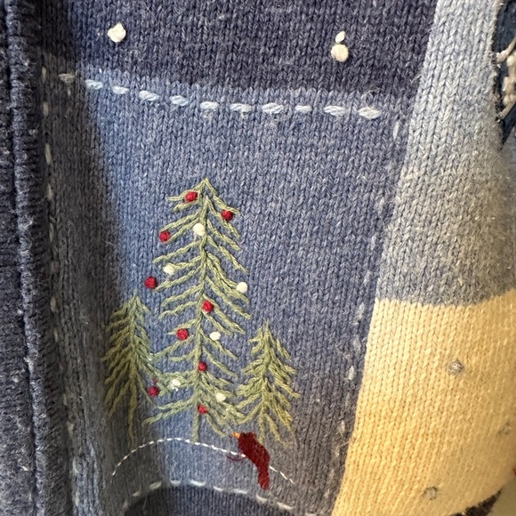 Croft & Barrow Christmas Sweater with zipper - Picture 5 of 8